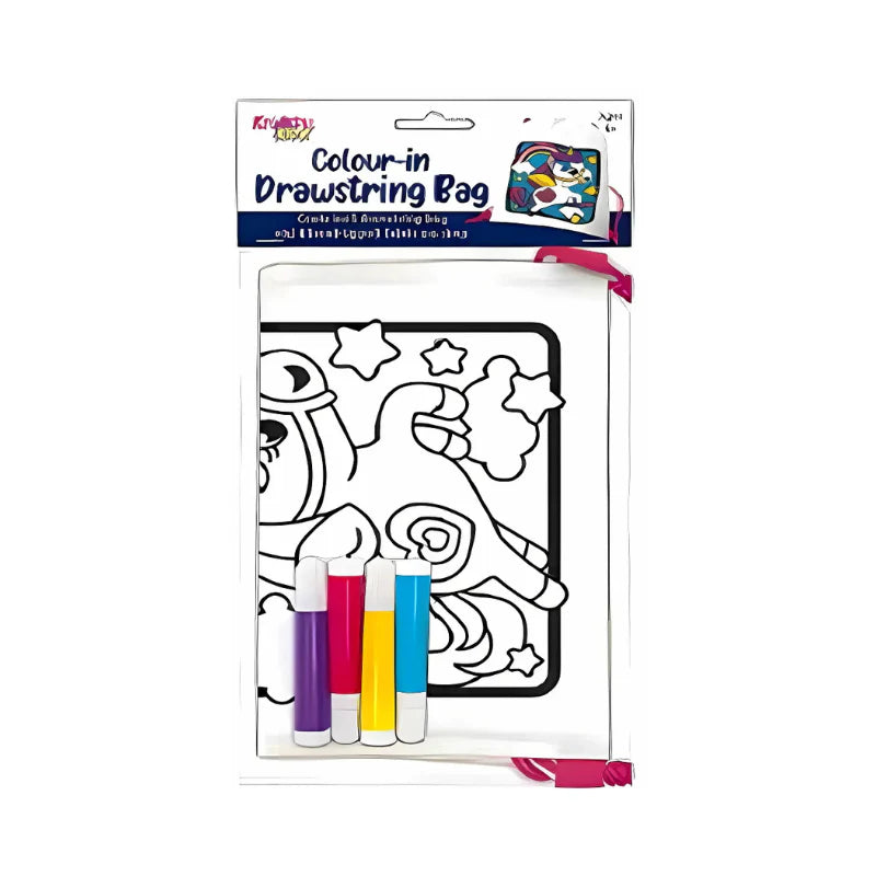 Colour Your Own Drawstring Bag - Dinosaur