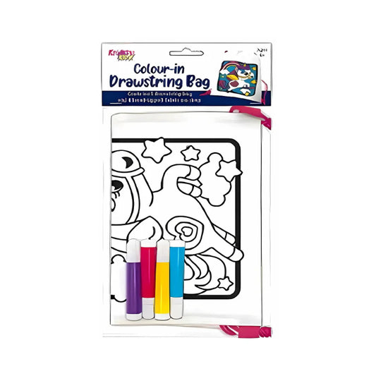 Colour Your Own Drawstring Bag - Dinosaur