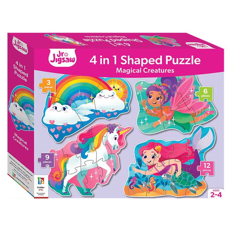 Magical Creatures 4 In 1 Jumbo Puzzle Set