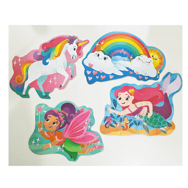 Magical Creatures 4 In 1 Jumbo Puzzle Set